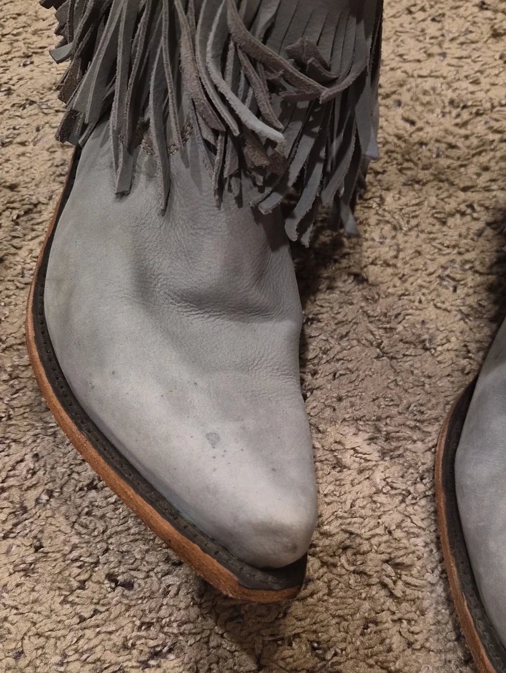 Liberty Black Fringe Spirit Of The West Fringe Boots, Size 10